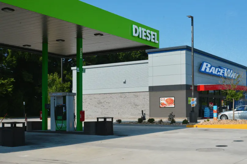 High flow diesel lanes at RaceWay gas station