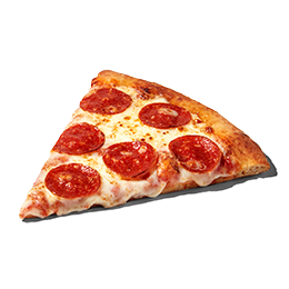 Slice of peperoni pizza 