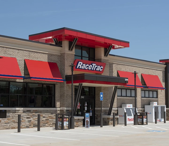 RaceTrac front of house on a sunny day