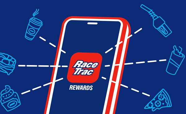 RaceTrac Rewards app graphic